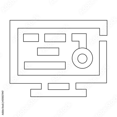 Access icon. Internet technology concept. Icon in line style 