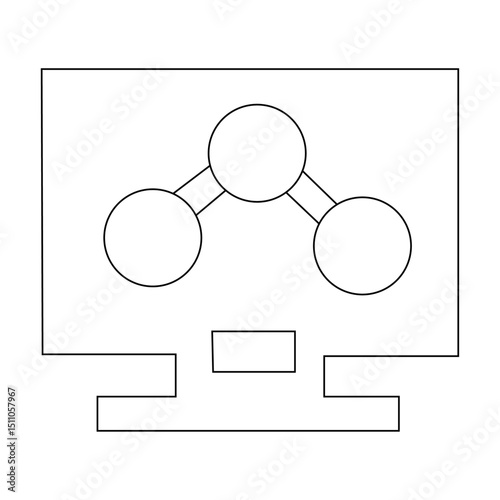 Share icon. Internet technology concept. Icon in line style