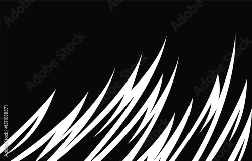 Abstract background with geometric spike line pattern and with some copy space area