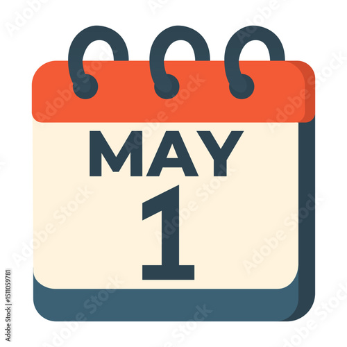 1 may calendar vector on white background
Vector calendar with date