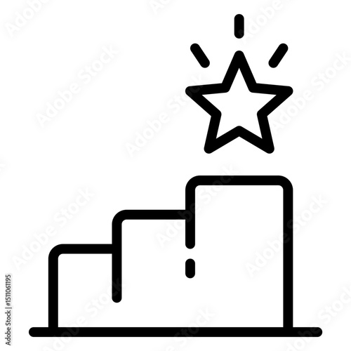  career growth line Icon 