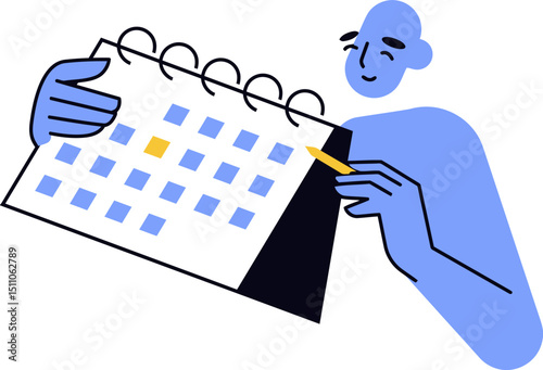 Calendar planning schedule appointment reminder date event organization management time task concept 100 vector art illustration