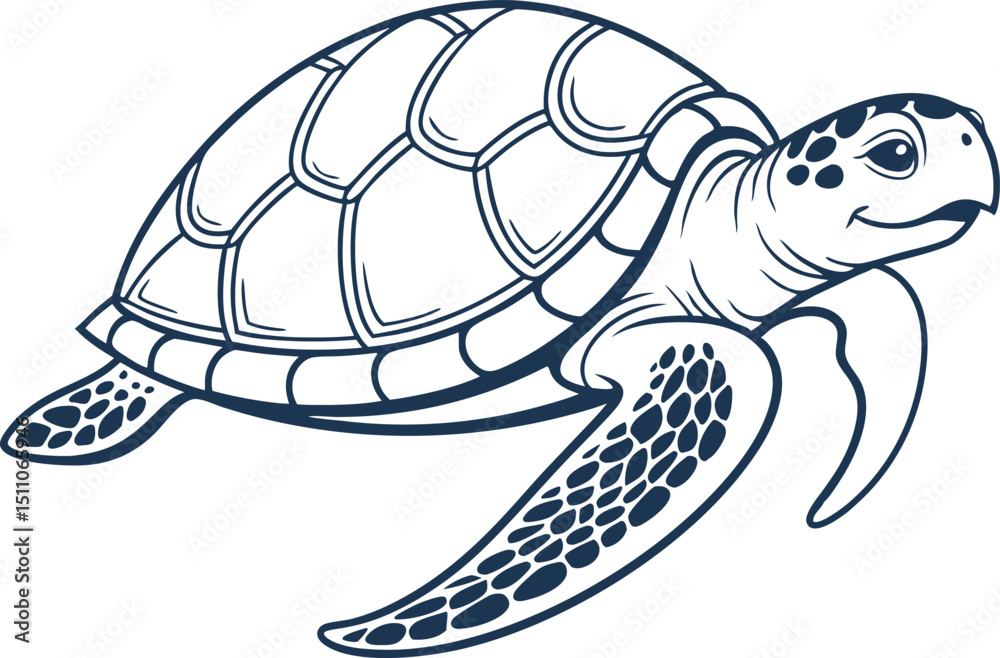 Fototapeta premium turtle vector illustration