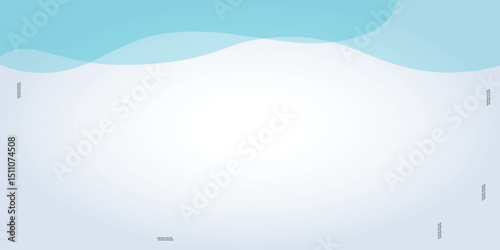 Blue wavey banner for social media template with an abstract background