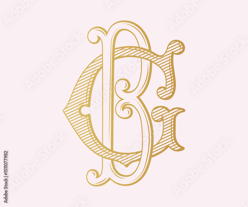 BG, GB, logo BG ,Letter BG ,  Monogram BG , Wedding Monogram, Wedding Logo, Logo Design , Monogram Vintage