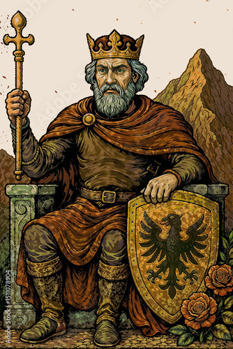 The Emperor Tarot Card