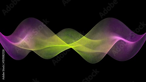 Abstract wavy lines in vibrant colors (1)