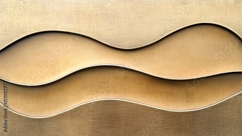 Abstract metal waves