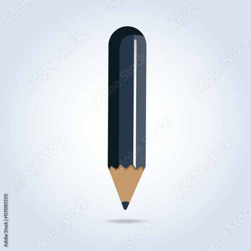 Lead pencils in grey color with a sharp tip, with an abstract background