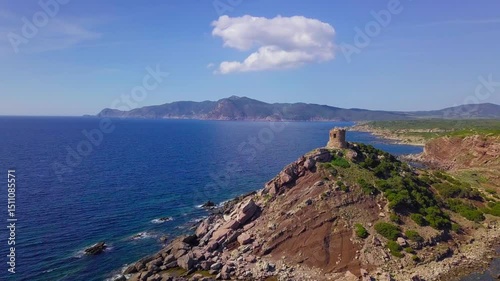 Sardinian Beach Curve from Above - May 5, 2018