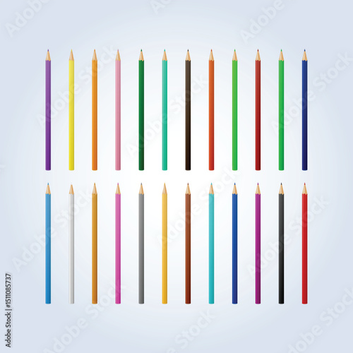 Colored pencil art in all colors with an abstract background