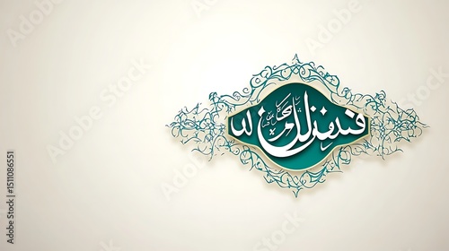 Islamic Calligraphy Design photo
