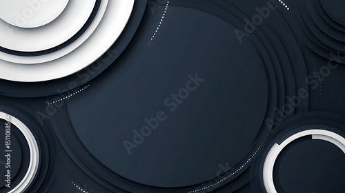 Abstract layered circles design