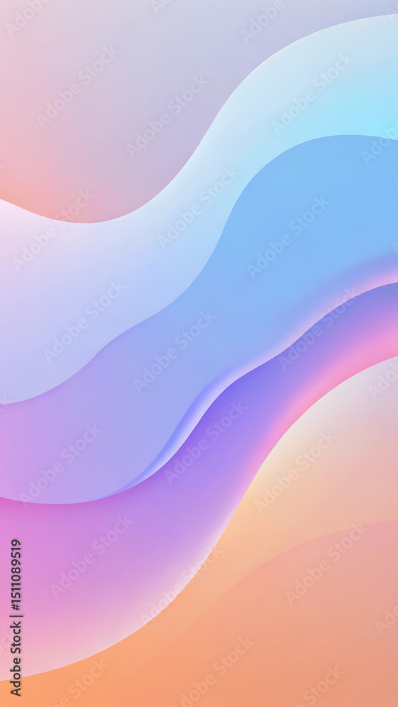 Fototapeta premium Elegant Pastel Gradient Flow Background