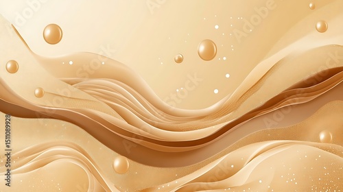 Abstract liquid cream textures