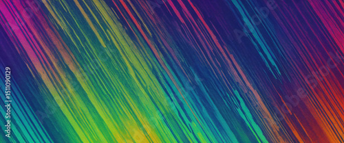Abstract Digital Noise in Chromatic Color Bands