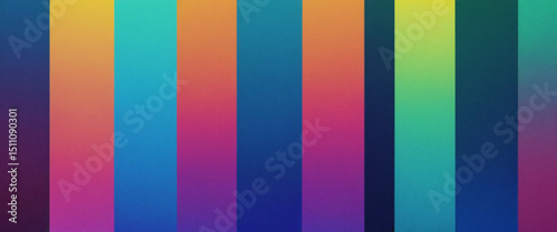 Abstract Digital Noise in Chromatic Color Bands