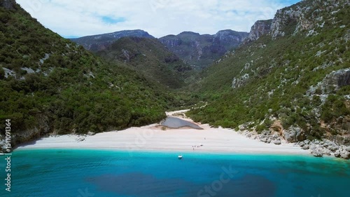 Aerial Approach to Cala Sisine Beach – Sardegna, Italy – May 19, 2018