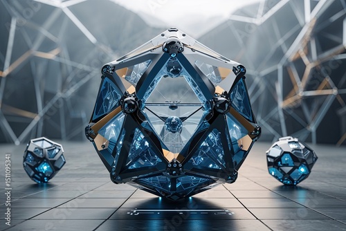 Innovative Polygonal Digital Structure with Nodal Interactions and Technological Bonding