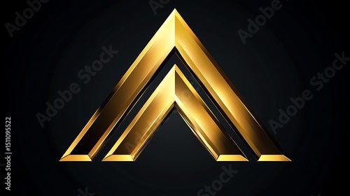 Gold stylized letter A