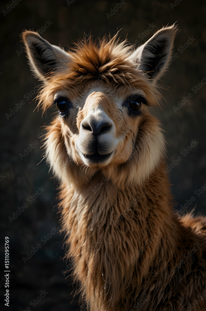 Obraz premium Llama Woolly Expression
