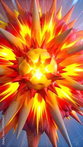  Solar Flare – Bright Fire Paint Explosion