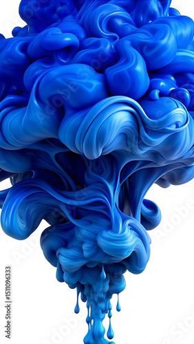 Swirling 3D Ink in Water – Abstract Fluid Art