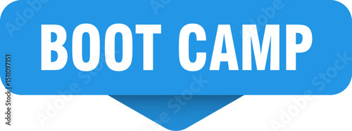 boot camp sticker. boot camp sign on transparent background