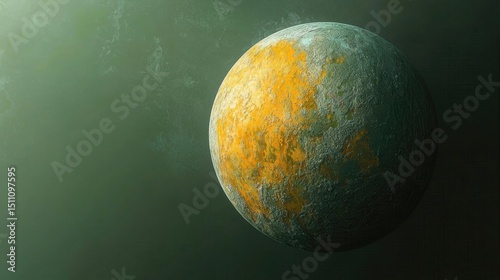 Oxidized Exoplanet A Cosmic Landscape of Rust and Green