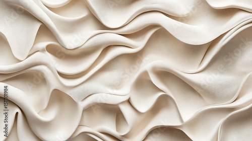 Abstract textured creamy waves