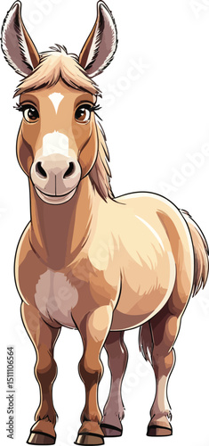 create cartoon a illustrator vector Mule