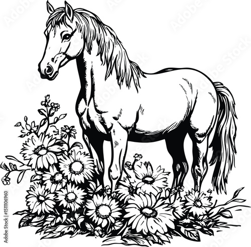 horse vector illustration