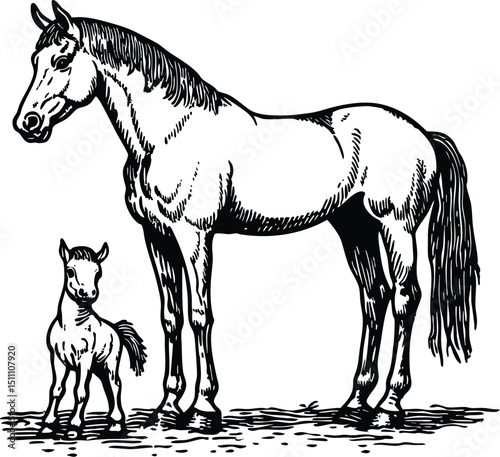 horse vector illustration