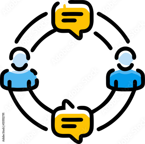 Collaborative communication network teamwork connection people