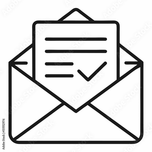 Approved document in envelope email confirmation checkmark