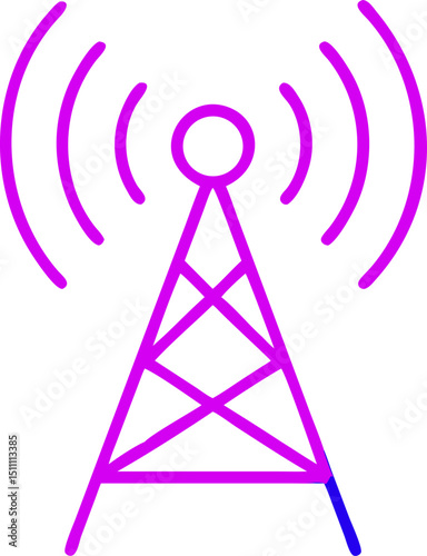 Wireless communication tower signal transmission network technology