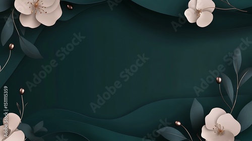Elegant floral design on a dark background