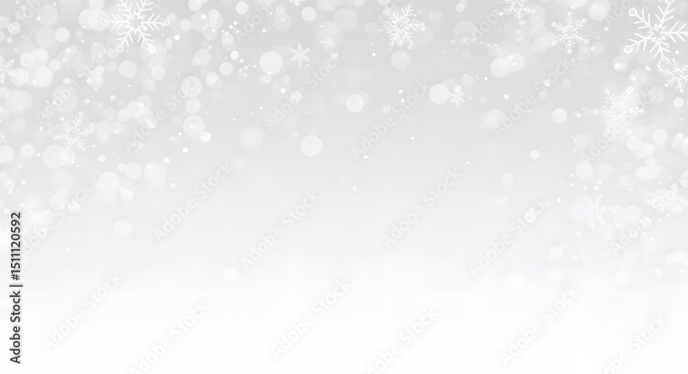 Fototapeta premium Snowflake Falling Winter Background