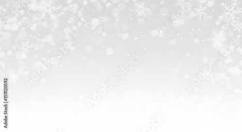 Snowflake Falling Winter Background