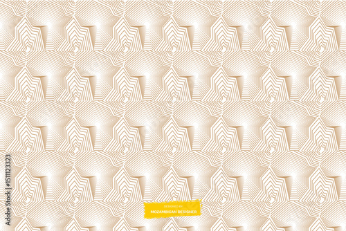 Map of Africa Pattern - Mozambican designer