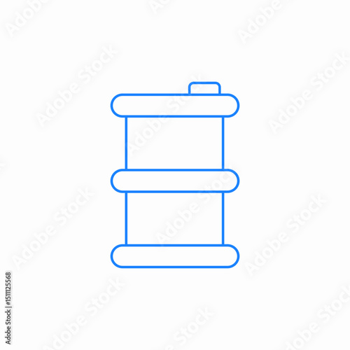 oil drum icon sign vector
