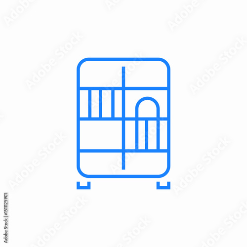 refrigerator appliance icon sign vector