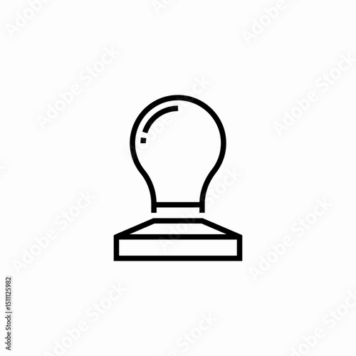 rubber stamp tool icon sign vector
