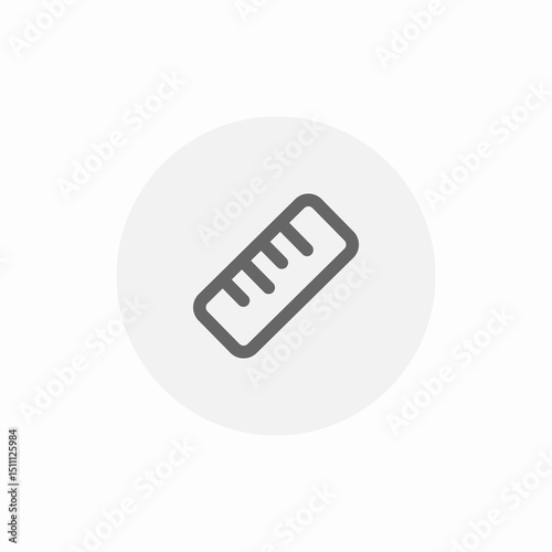 ruler measuring tool icon sign vector