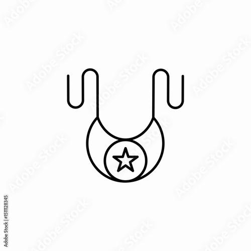 star bib icon sign vector