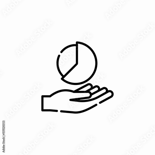 statistics report icon sign vector