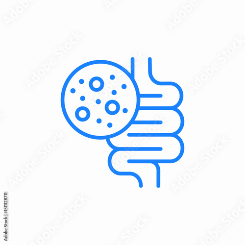 timer stomach icon sign vector