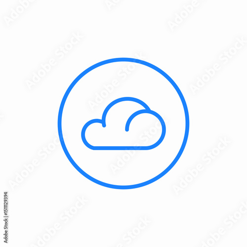 weather cloud  clouds icon sign vector