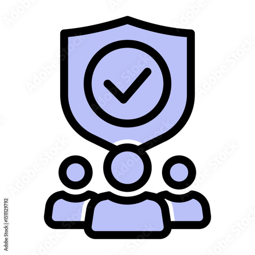 Leadership Icon - Solid Color Lineal Style for Success and Authority. (Solid Color Lineal Style)
