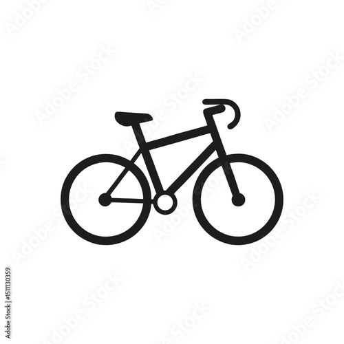bicycle isolated on white background